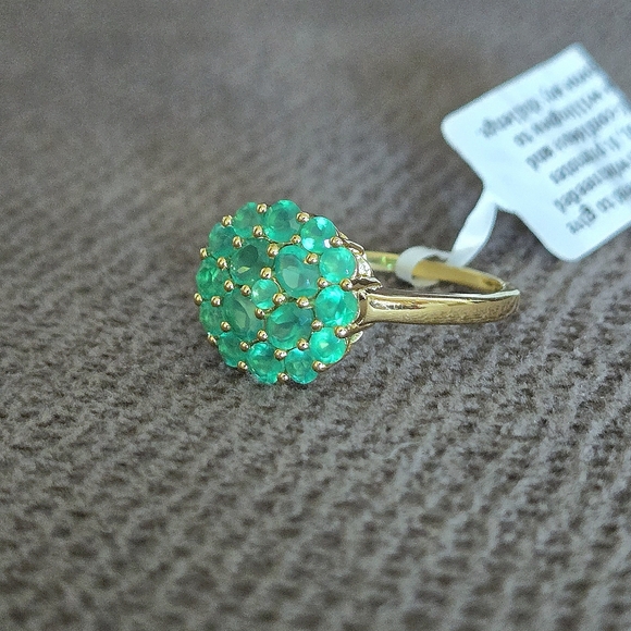 Shivam Green💚 Onyx Floral🌸 Cluster Ring💍 - NWT - Picture 10 of 16